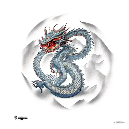dragon mushu tattoo design idea
