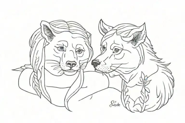 in memory of my grandparents tattoo design idea