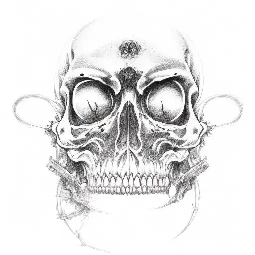 memento mori tattoo design idea