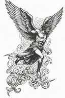 Falling icarus tattoo design idea