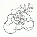 dopamine brain tattoo design idea