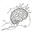 dopamine brain tattoo design idea