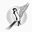 Swallow Bird tattoo design idea