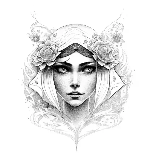 mare flower from the book mistborn tattoo design idea