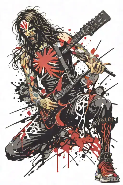 jesus eddie iron maiden tattoo design idea