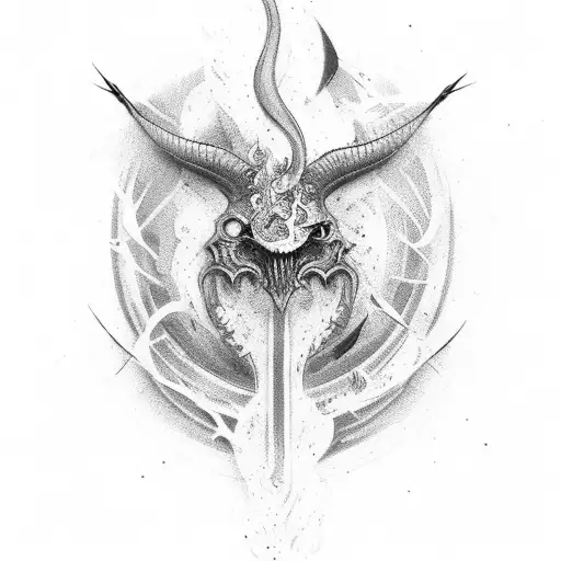 number "23" with fire tattoo design idea