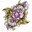 amethyst tattoo design idea