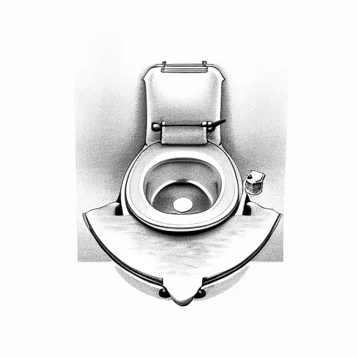 lemon in the toilet seat  tattoo design idea