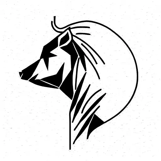 bull vs bear tattoo design idea