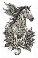 deftones covers: white pony tattoo design idea