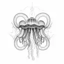 Meduse transparence tattoo design idea