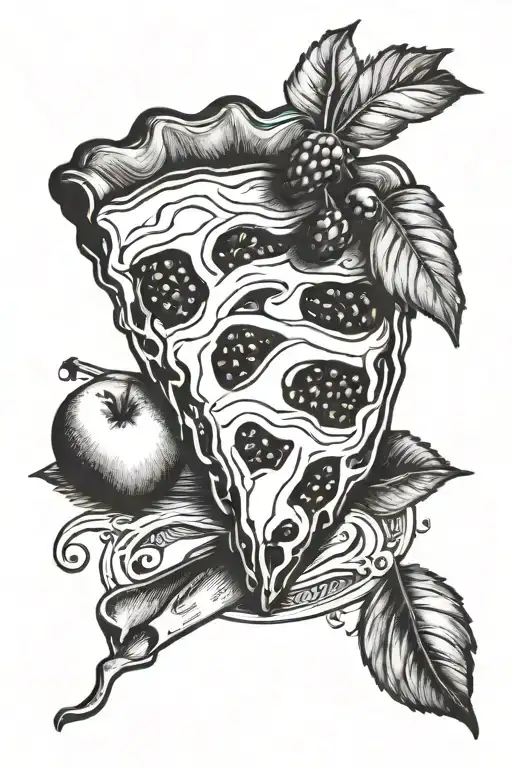 Make a pie tattoo design idea