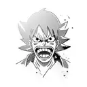 luffy fighting naruto tattoo design idea