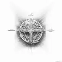 Yahweh and cross tattoo design idea