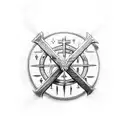 Yahweh and cross tattoo design idea