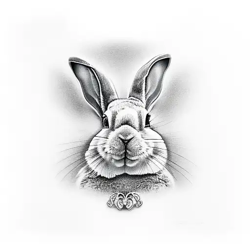 bad bunny tattoo design idea
