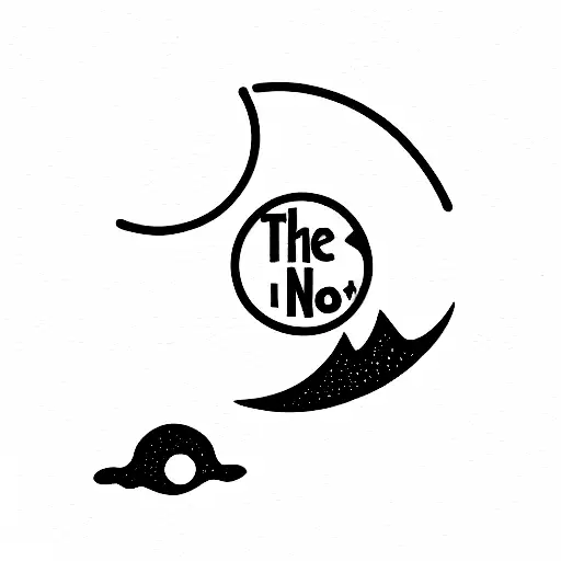the word "NEO" with the planet earth behind tattoo design idea