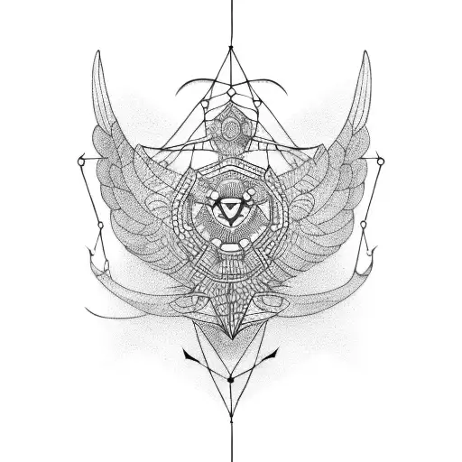 kite flying  tattoo design idea