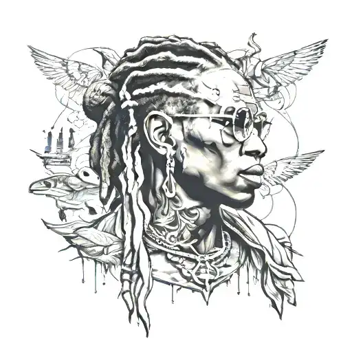 Young thug tattoo design idea