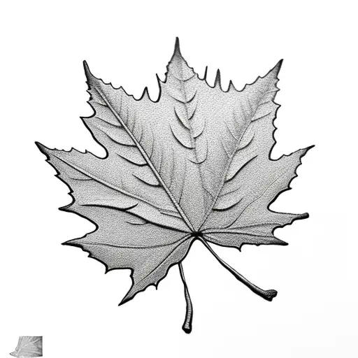 Maple Leaf tattoo design idea