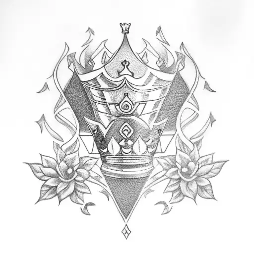 11:11, laurel leaves, filler tattoos, king and queen, smoke, flowers, tattoo design idea