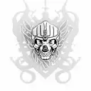 Incorporate ornamental patterns inspired by Raiders imagery into a floral sleeve design tattoo design idea