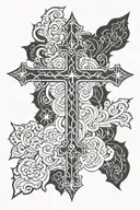 cross of Lorraine tattoo design idea