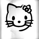 hello kitty with gun tattoo design idea