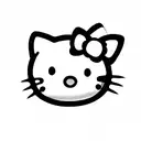 hello kitty with gun tattoo design idea