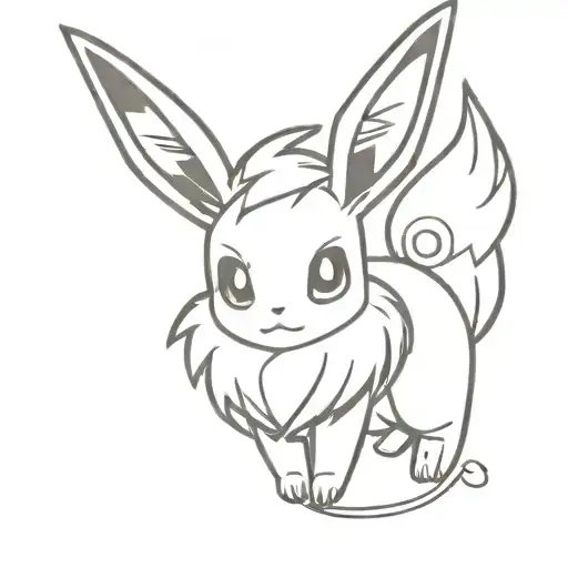 eevee pokemon tattoo design idea