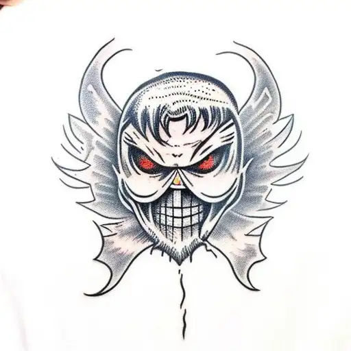scarecrow that looks like lucifer tattoo design idea