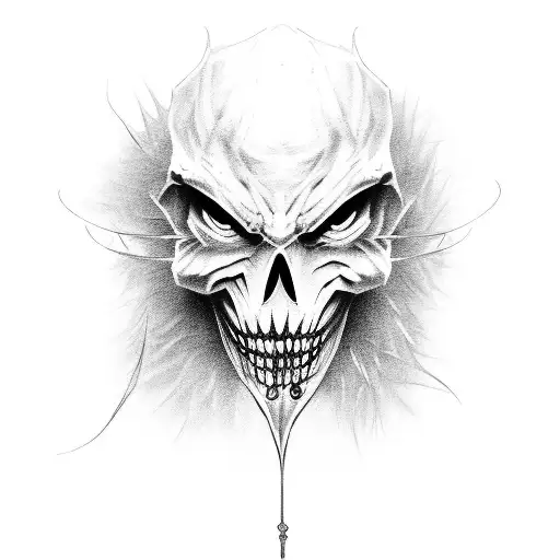 scarecrow devil tattoo design idea