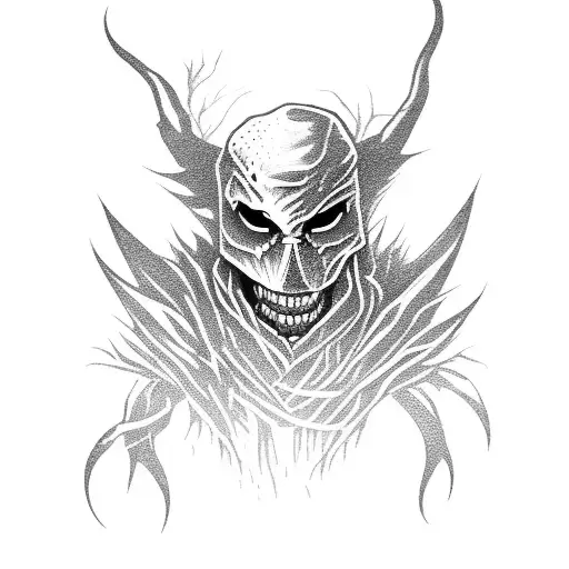 scarecrow Devil full body tattoo design idea