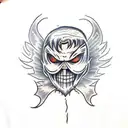 scarecrow that looks like lucifer tattoo design idea