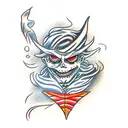 scarecrow that looks like lucifer tattoo design idea