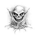 scarecrow devil tattoo design idea