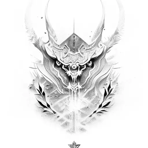 romanian warior tattoo design idea