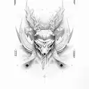 romanian warior tattoo design idea