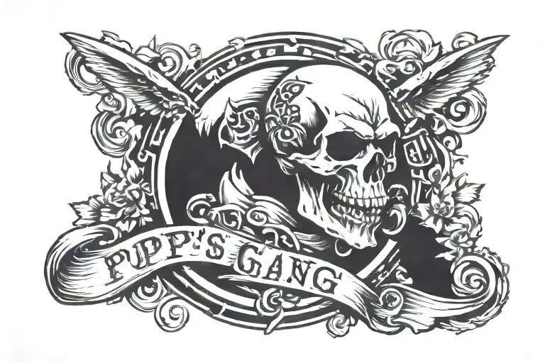 Pop's Gang logo tattoo design idea