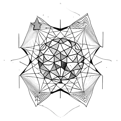 I saw a million faces Stare at a fallen star tattoo design idea