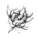 serpiente flores tattoo design idea