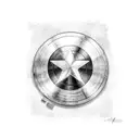 captain America shield  tattoo design idea