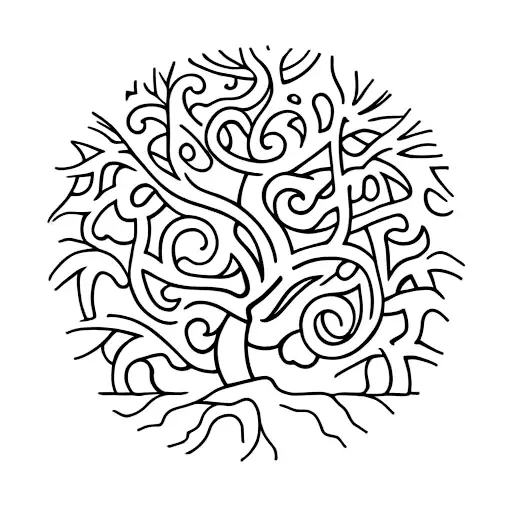 Tree of Life Witz number 49,98452° N, 7,93155° O tattoo design idea