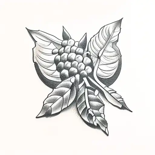 Realism "Bay Leaf" Tattoo Idea BlackInk AI