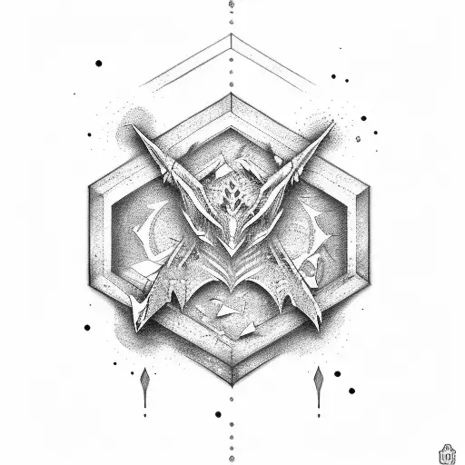 gothic letters MJ tattoo design idea