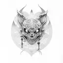 gothic letters MJ tattoo design idea