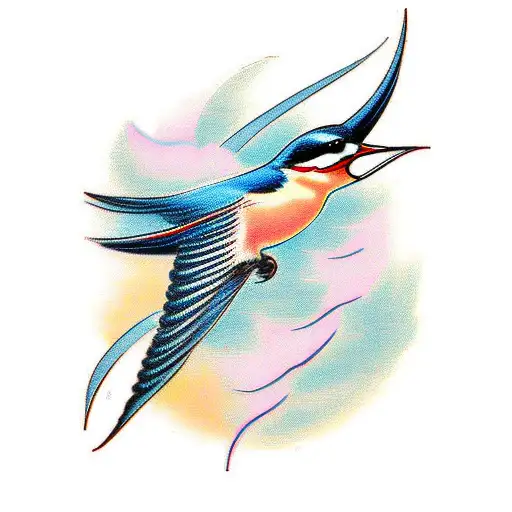 Swallow Bird tattoo design idea