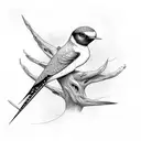 Swallow Bird tattoo design idea