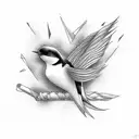 Swallow Bird tattoo design idea