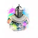 knight tattoo design idea